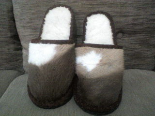 PANTUFLAS DE BECERRO/BORREGO