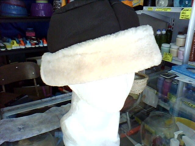 gorro ruso, terminado repelente cafe pelo arena