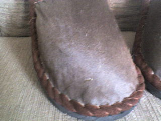PANTUFLAS DE BECERRO/BORREGO